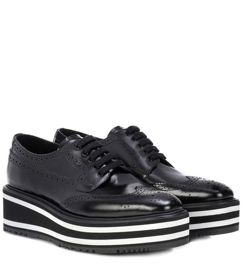 prada platform brogues|prada brogue platform shoes.